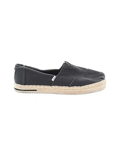 Pre-owned Toms Flats In Black