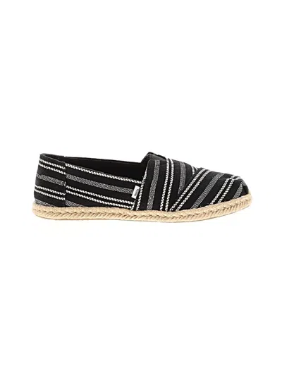 Pre-owned Toms Flats In Black