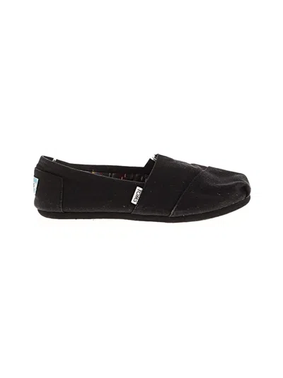 Pre-owned Toms Flats In Black