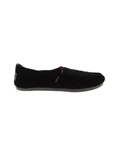 Pre-owned Toms Flats In Black