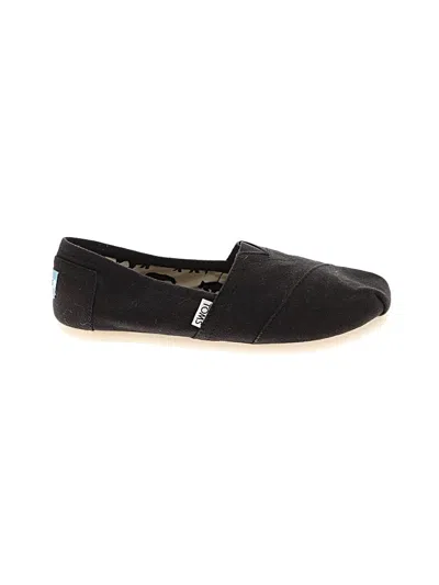 Pre-owned Toms Flats In Black