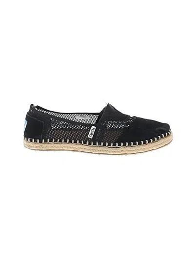 Pre-owned Toms Flats In Black