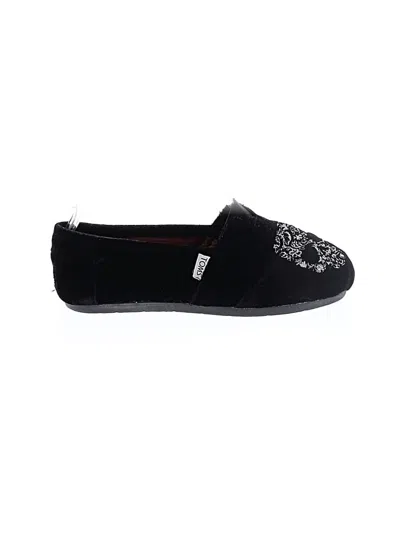 Pre-owned Toms Flats In Black