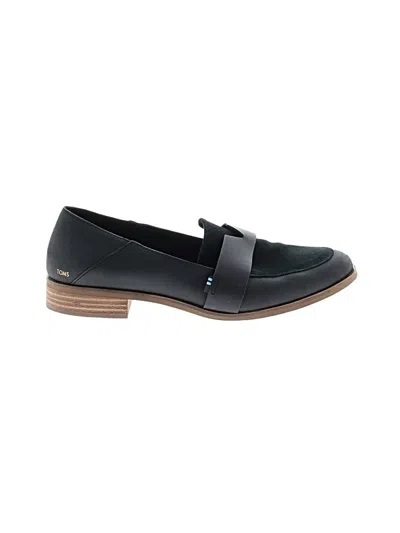 Pre-owned Toms Flats In Black
