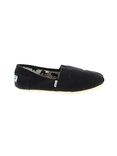 Pre-owned Toms Flats In Black