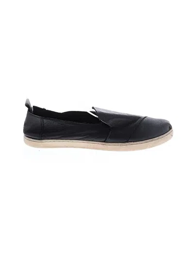 Pre-owned Toms Flats In Black