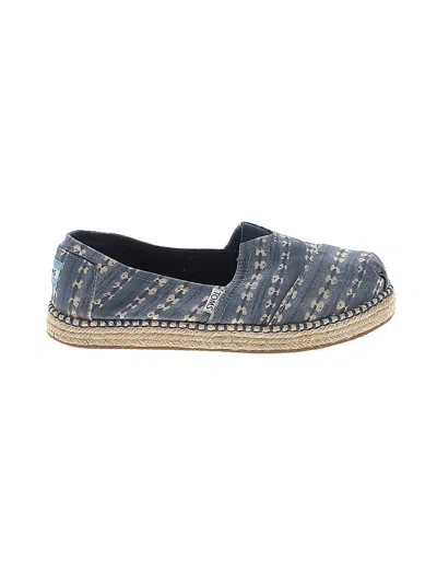 Pre-owned Toms Kids' Flats In Blue