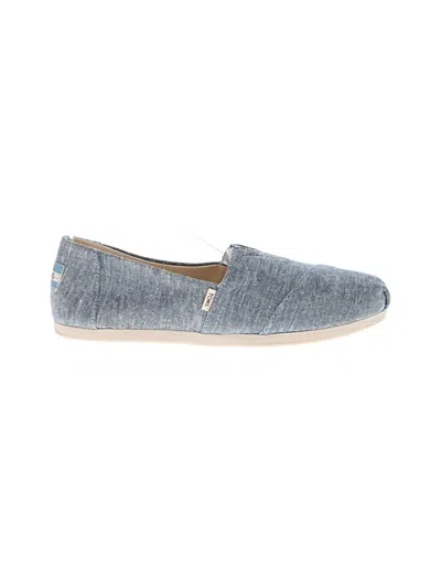 Pre-owned Toms Flats In Blue