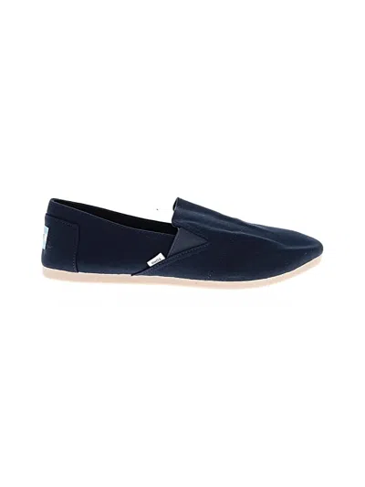 Pre-owned Toms Flats In Blue