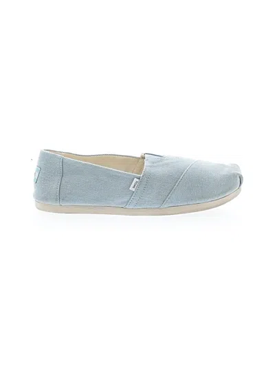 Pre-owned Toms Flats In Blue