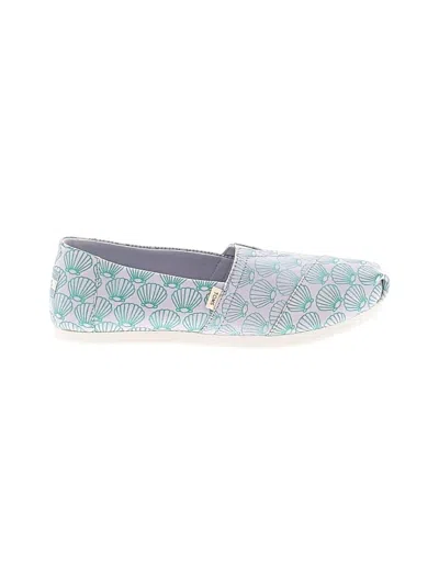 Pre-owned Toms Flats In Blue