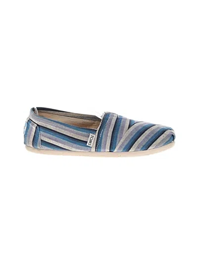 Pre-owned Toms Flats In Blue