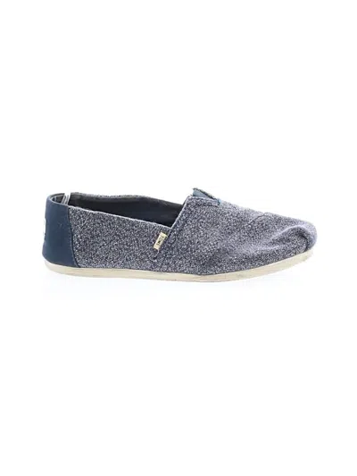 Pre-owned Toms Flats In Blue