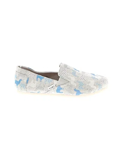 Pre-owned Toms Flats In Blue
