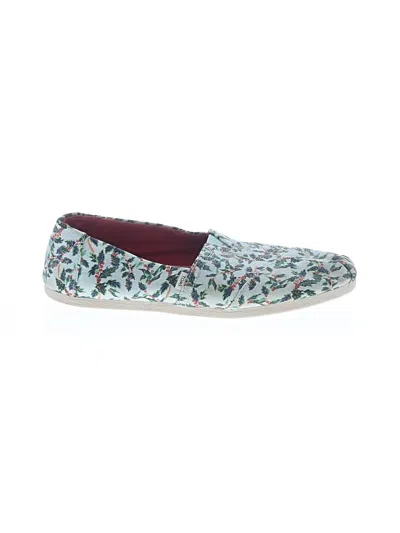 Pre-owned Toms Flats In Blue