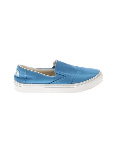 Pre-owned Toms Flats In Blue