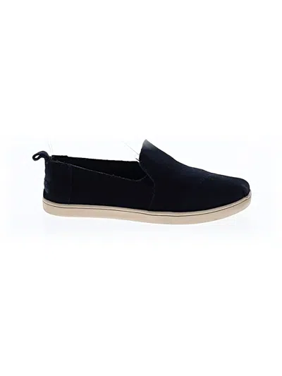 Pre-owned Toms Flats In Blue