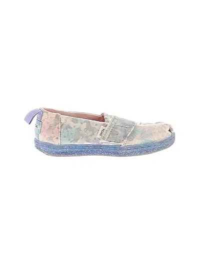 Pre-owned Toms Kids' Flats In Blue