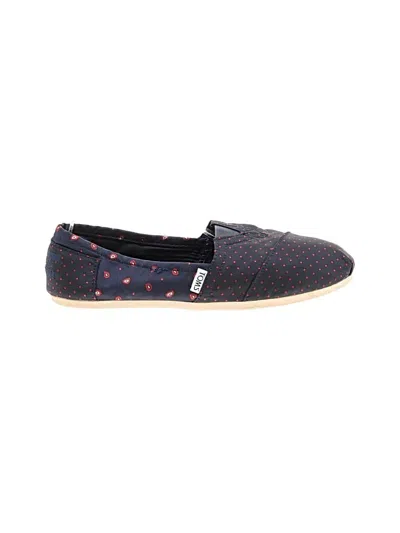 Pre-owned Toms Flats In Blue
