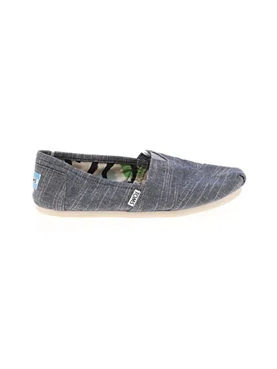 Pre-owned Toms Flats In Blue
