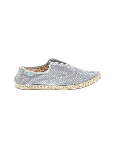 Pre-owned Toms Flats In Blue