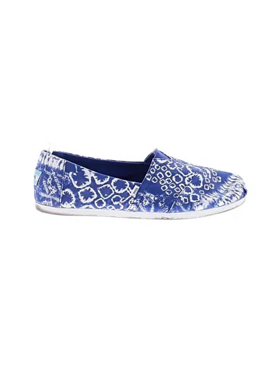 Pre-owned Toms Flats In Blue