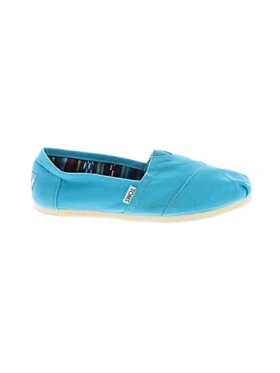 Pre-owned Toms Flats In Blue