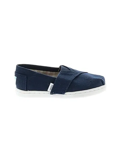 Pre-owned Toms Kids' Flats In Blue