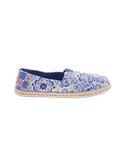 Pre-owned Toms Flats In Blue
