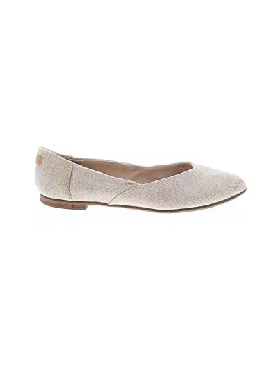 Pre-owned Toms Flats In Brown
