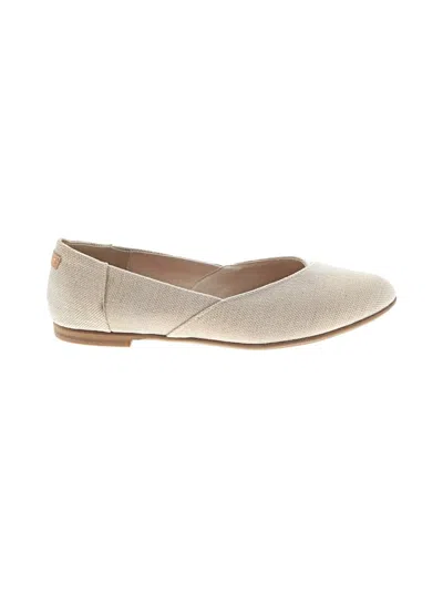 Pre-owned Toms Flats In Brown