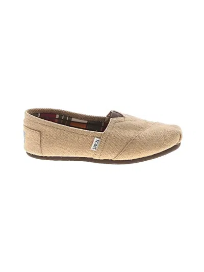 Pre-owned Toms Flats In Brown