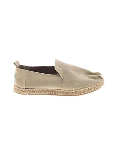 Pre-owned Toms Flats In Brown