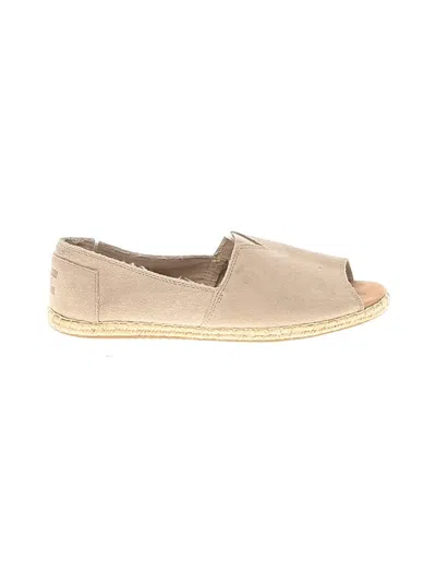Pre-owned Toms Flats In Brown