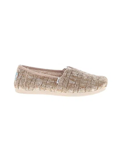 Pre-owned Toms Flats In Brown