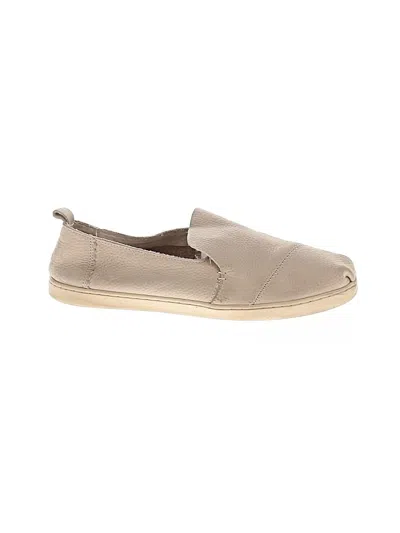 Pre-owned Toms Flats In Brown