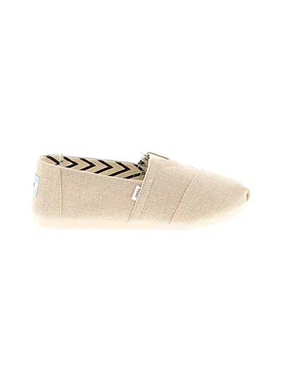 Pre-owned Toms Flats In Brown