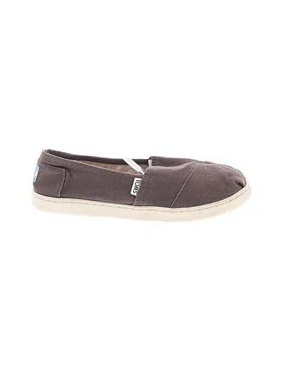 Pre-owned Toms Kids' Flats In Brown