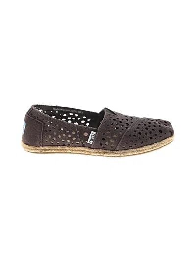 Pre-owned Toms Flats In Brown