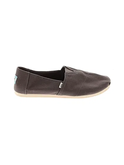 Pre-owned Toms Flats In Brown