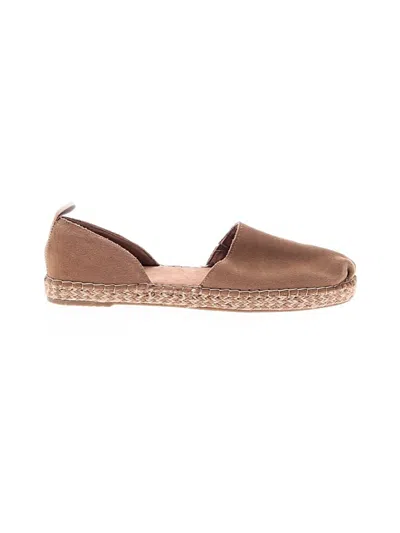 Pre-owned Toms Flats In Brown