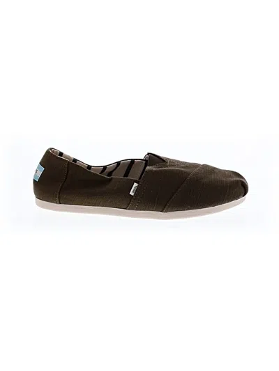 Pre-owned Toms Flats In Brown
