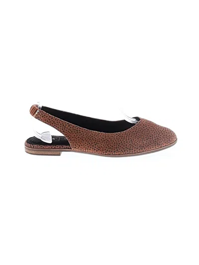 Pre-owned Toms Flats In Brown
