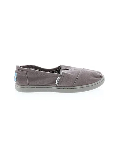 Pre-owned Toms Kids' Flats In Gray