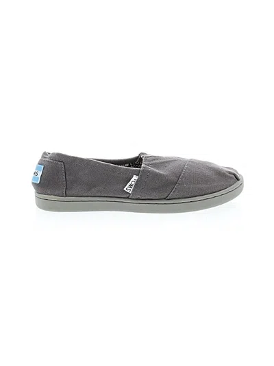 Pre-owned Toms Kids' Flats In Gray