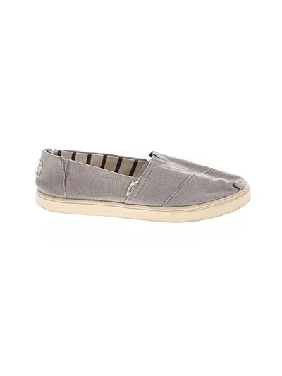 Pre-owned Toms Flats In Gray