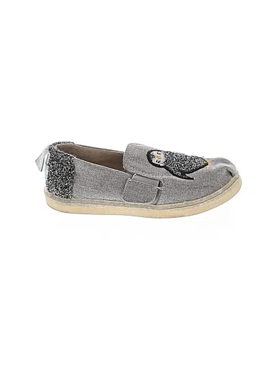 Pre-owned Toms Kids' Flats In Gray