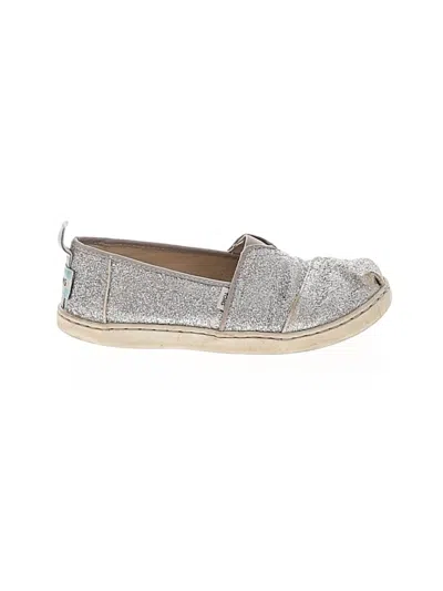 Pre-owned Toms Kids' Flats In Gray