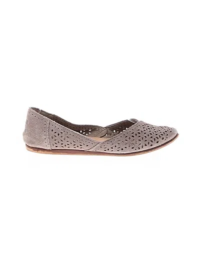 Pre-owned Toms Flats In Gray