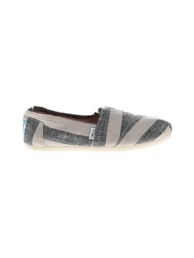 Pre-owned Toms Flats In Gray